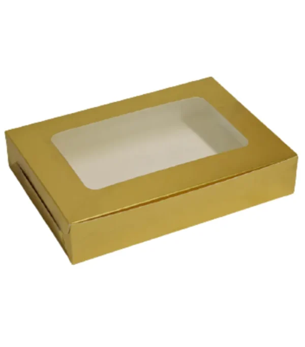 GOLDEN BROWNIE BOX FOR 6PCS (PACK OF 10PCS)