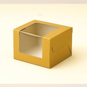 GOLDEN BROWNIE BOX FOR 1PC (PACK OF 10PCS)