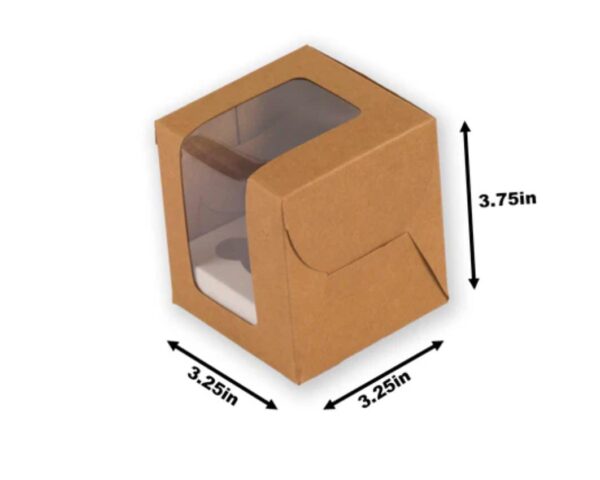 1 Pc Cup Cake Box with Cavity (Pack of 10)