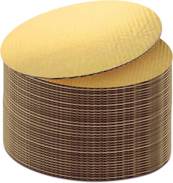 Cake Board/Cake Base/Cake Mold/Cake Tray for Restaurants, 10inch, Gold (10Pcs Pack)