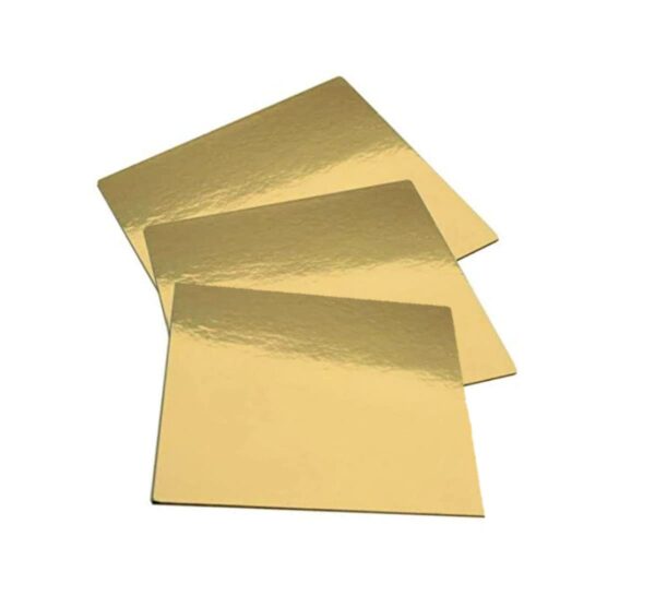 Cake Board/Cake Base/Cake Mold/Cake Tray for Restaurants, 10inch, Square, Gold, (10Pcs Pack)