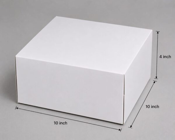 White Cake Box for 1 kg (Pack of 10)
