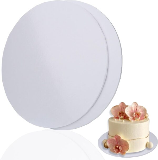 Cake Board/Cake Base/Cake Mold/Cake Tray for Restaurants, 12inch, White (10Pcs Pack)