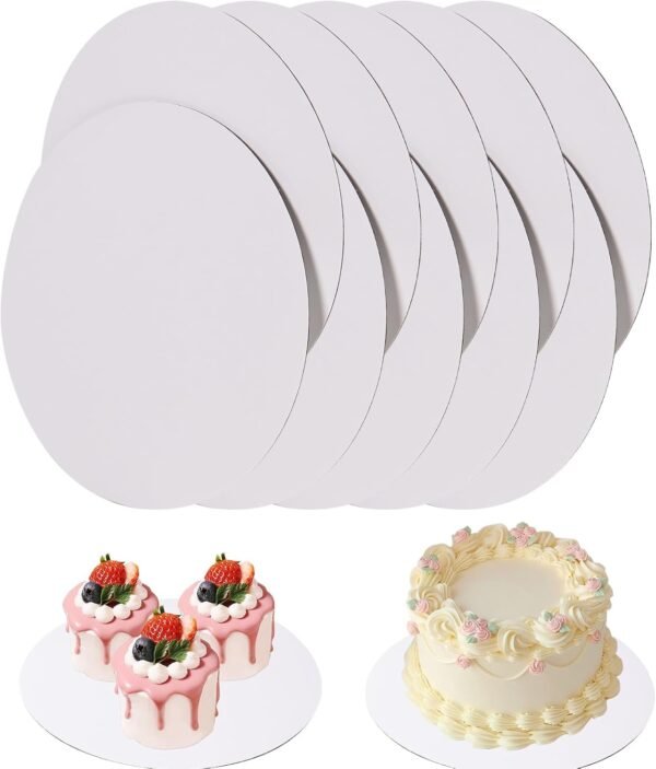 Cake Board/Cake Base/Cake Mold/Cake Tray for Restaurants, 12inch, White (10Pcs Pack)