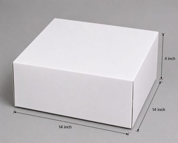 White Cake Box for 3 kg (Pack of 10)