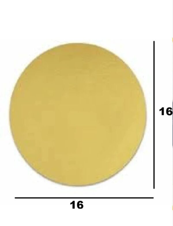 Cake Board/Cake Base/Cake Mold/Cake Tray for Restaurants, 16inch, Gold (10Pcs Pack)