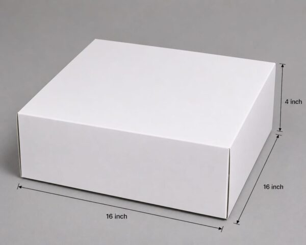 White Cake Box for 5 kg (Pack of 10)