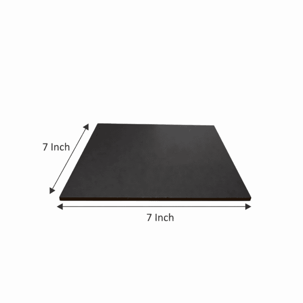 Cake Board/Cake Base/Cake Mold/Cake Tray for Restaurants, 7inch, Square, Black, (10Pcs Pack)