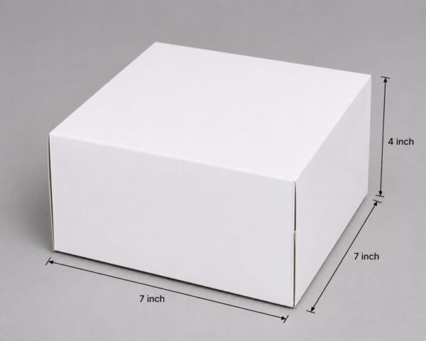 White Cake Box for 1/2 kg (Pack of 10)