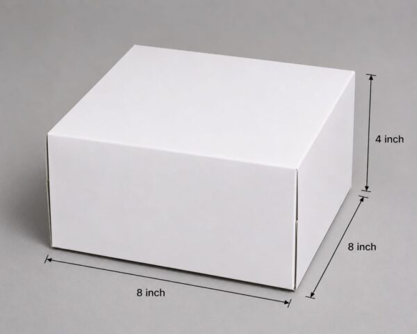 White Cake Box for 1/2 kg (Pack of 10)