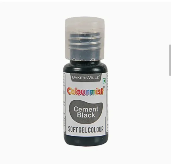Colourmist Cement Black Soft Gel Colour 20gm