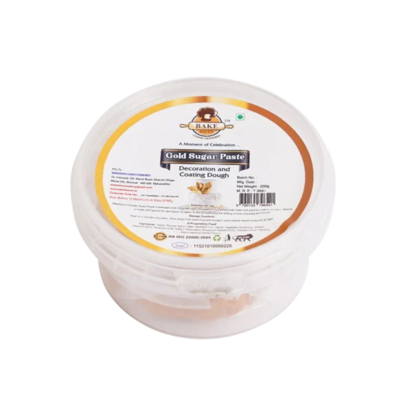 Bake Haven Metallic Gold Fondant 200gm