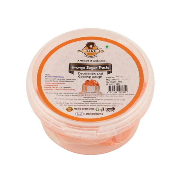 Bake Haven Orange Fondant 200gm