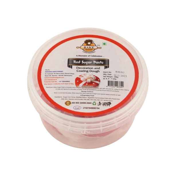 Bake Haven Red Fondant 200gm