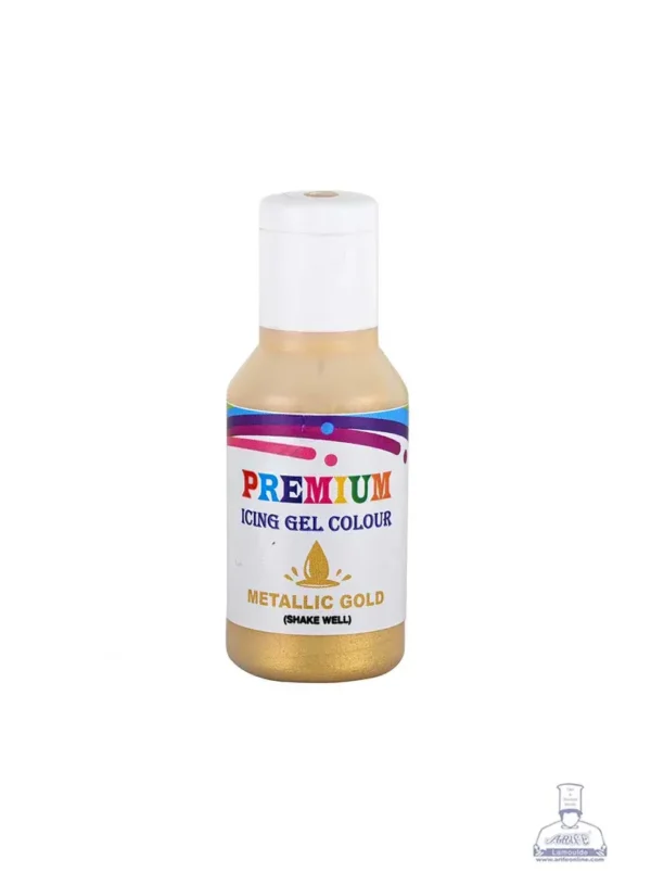 Bake Haven Metallic Gold Premium Gel Colour